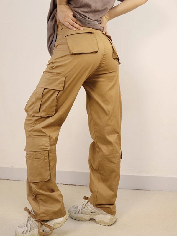Technik Tasche Graue Cargohose-3