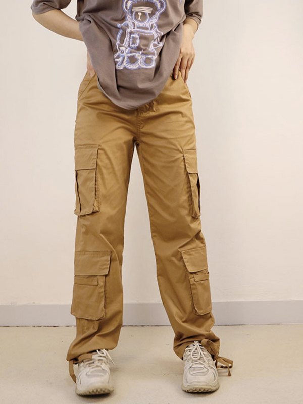 Technik Tasche Graue Cargohose-1